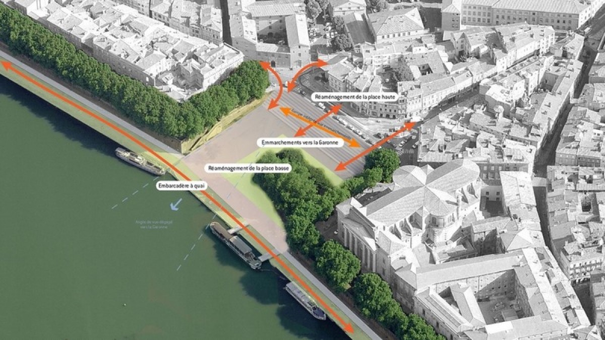 Projet du parc sur l'île du Ramier