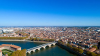investir a toulouse - vue aérienne de la ville de Toulouse et du pont de pierre