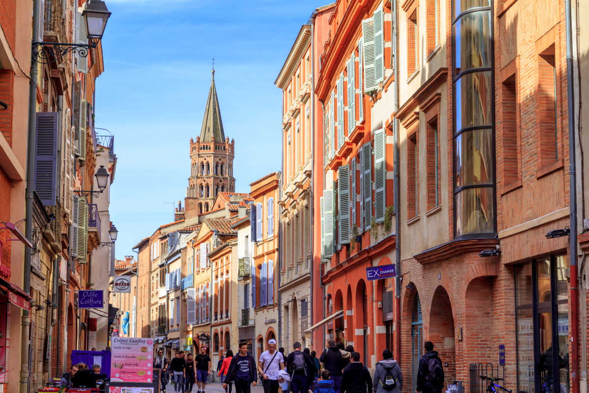Investir à Toulouse – vue sur le centre-ville de Toulouse rue du Taur