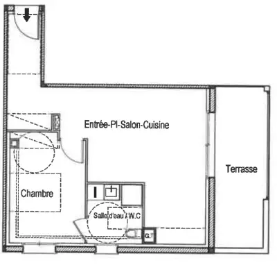 Plan pour un Appartement neuf de 44.5m² à
Lardenne
