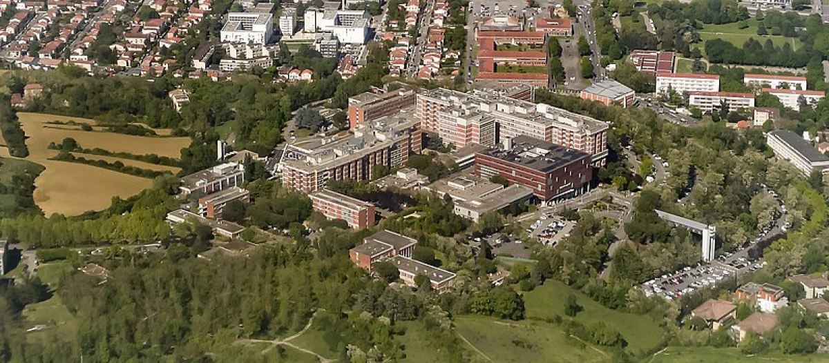 zone Pinel Toulouse – Vue aérienne de l’hôpital Rangueil à Toulouse
