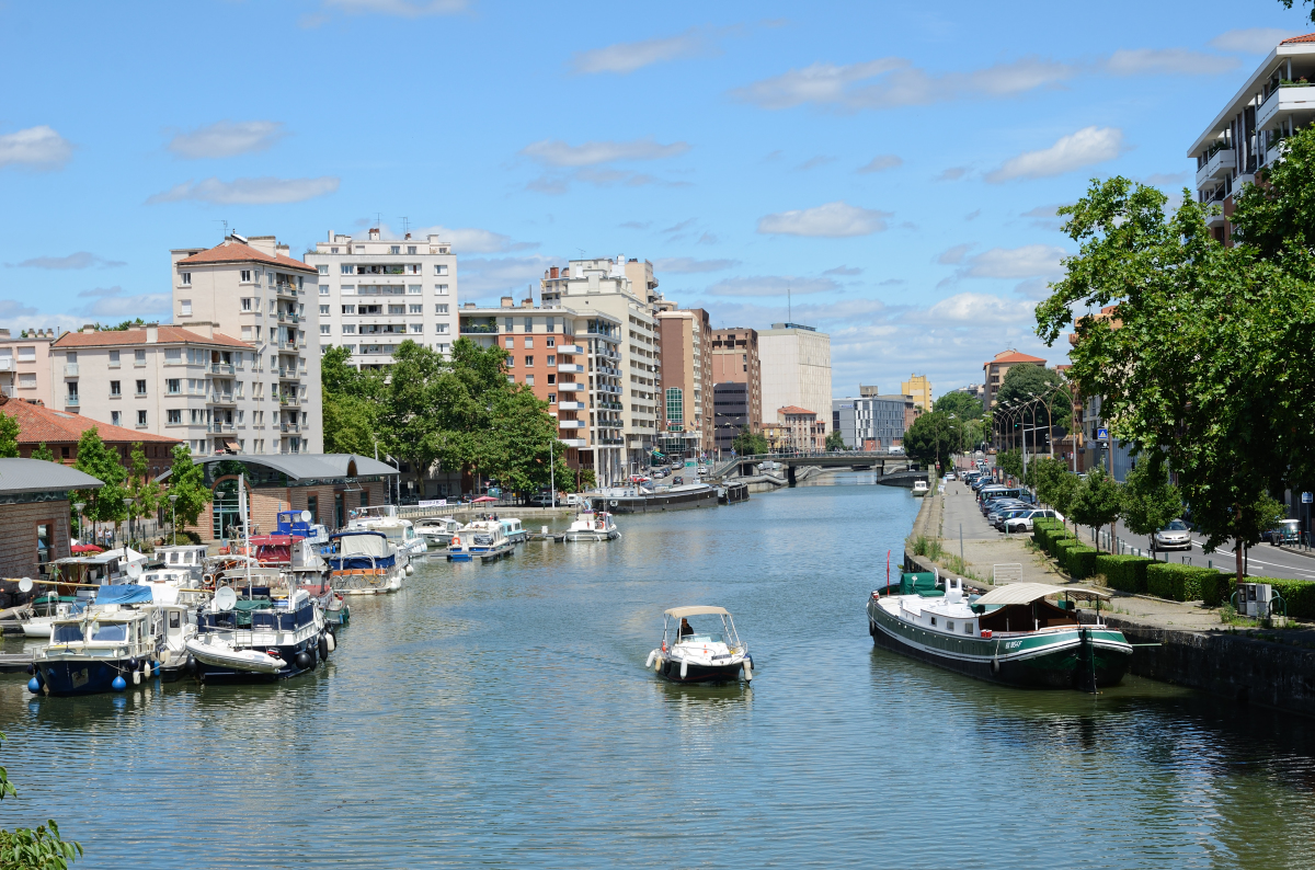 vue sur le port Saint-Sauveur à Toulouse