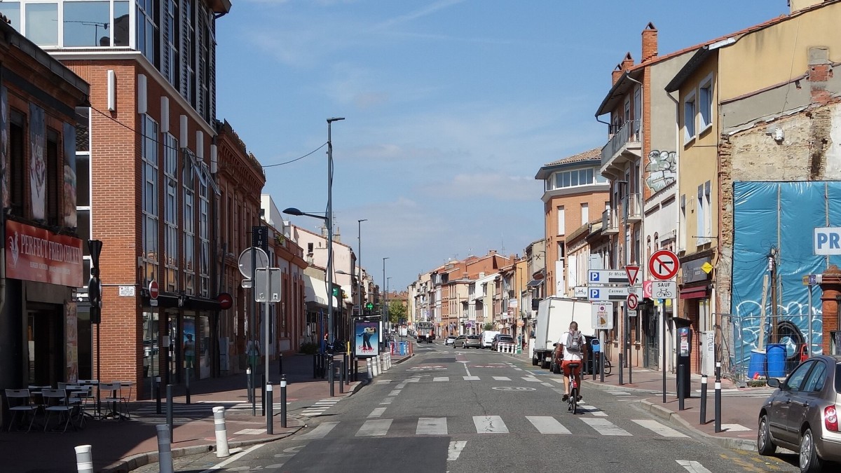 Grands chantiers Toulouse 2024 — La grande rue Saint-Michel telle qu’avant les travaux