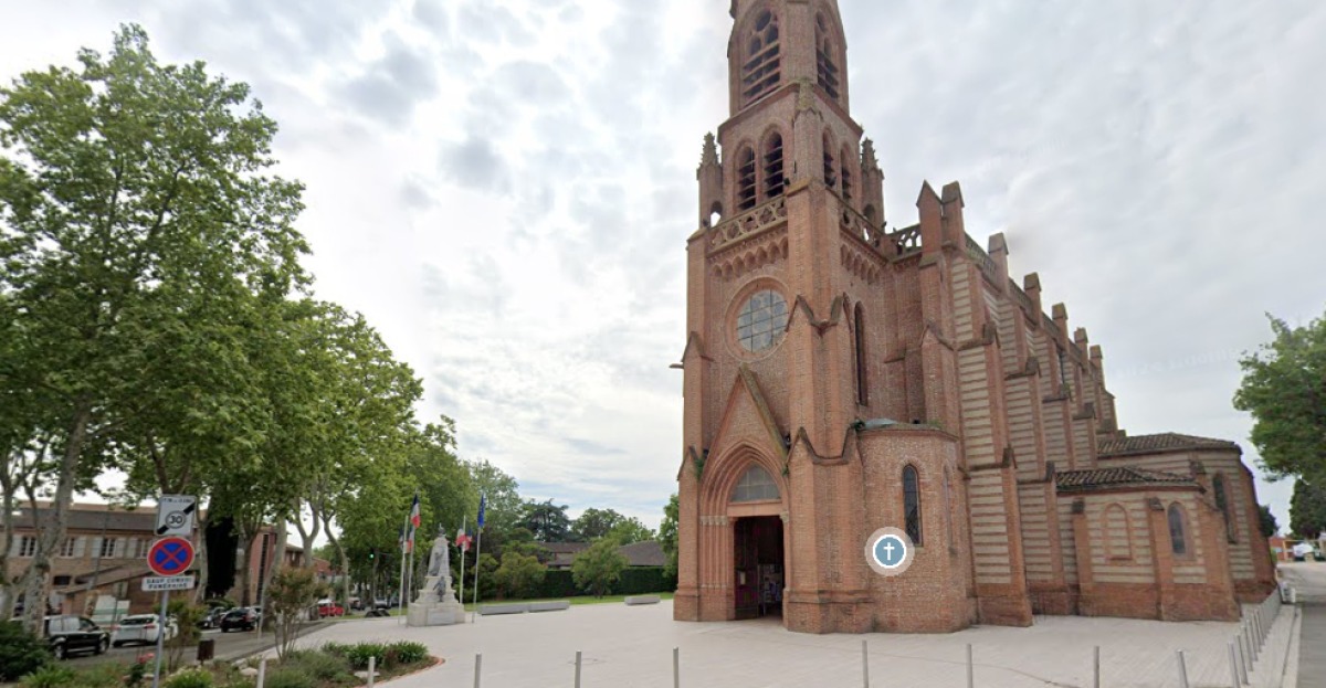 vue sur l'église de L'Union