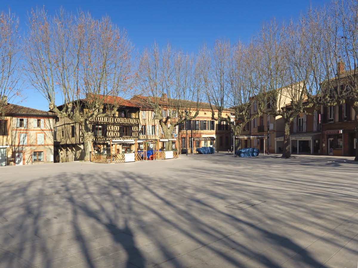 vue sur le centre-ville de Muret