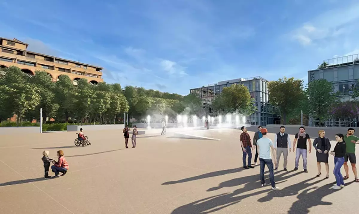 nouvelle place de l'europe inauguration